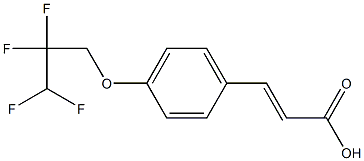 3-[4-(2,2,3,3-tetrafluoropropoxy)phenyl]prop-2-enoic acid Structure