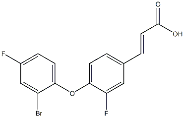 3-[4-(2-bromo-4-fluorophenoxy)-3-fluorophenyl]prop-2-enoic acid Structure