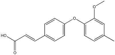 3-[4-(2-methoxy-4-methylphenoxy)phenyl]prop-2-enoic acid Structure