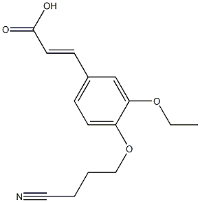 3-[4-(3-cyanopropoxy)-3-ethoxyphenyl]prop-2-enoic acid