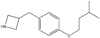 3-[4-(3-methylbutoxy)benzyl]azetidine Structure