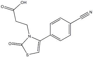 3-[4-(4-cyanophenyl)-2-oxo-1,3-thiazol-3(2H)-yl]propanoic acid