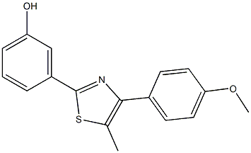 3-[4-(4-methoxyphenyl)-5-methyl-1,3-thiazol-2-yl]phenol