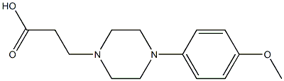 3-[4-(4-methoxyphenyl)piperazin-1-yl]propanoic acid Struktur