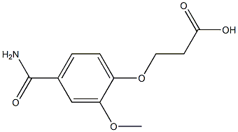 3-[4-(aminocarbonyl)-2-methoxyphenoxy]propanoic acid