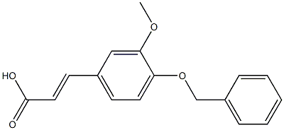 3-[4-(benzyloxy)-3-methoxyphenyl]prop-2-enoic acid Structure