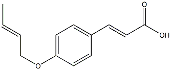 3-[4-(but-2-en-1-yloxy)phenyl]prop-2-enoic acid 结构式