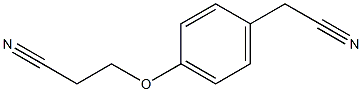 3-[4-(cyanomethyl)phenoxy]propanenitrile 化学構造式