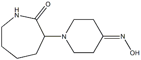 3-[4-(hydroxyimino)piperidin-1-yl]azepan-2-one 结构式