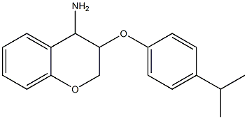 3-[4-(propan-2-yl)phenoxy]-3,4-dihydro-2H-1-benzopyran-4-amine,,结构式