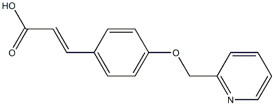 3-[4-(pyridin-2-ylmethoxy)phenyl]prop-2-enoic acid Structure