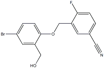 3-[4-bromo-2-(hydroxymethyl)phenoxymethyl]-4-fluorobenzonitrile