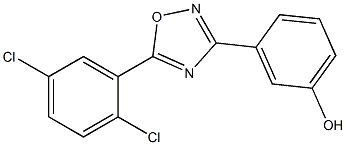 3-[5-(2,5-dichlorophenyl)-1,2,4-oxadiazol-3-yl]phenol Structure