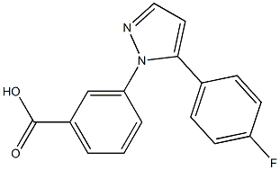 3-[5-(4-fluorophenyl)-1H-pyrazol-1-yl]benzoic acid