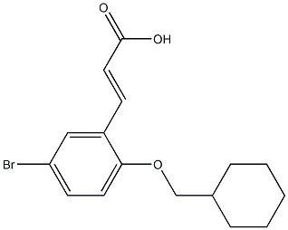 3-[5-bromo-2-(cyclohexylmethoxy)phenyl]prop-2-enoic acid