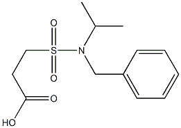 3-[benzyl(propan-2-yl)sulfamoyl]propanoic acid,,结构式