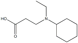 3-[cyclohexyl(ethyl)amino]propanoic acid 结构式