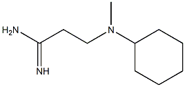 3-[cyclohexyl(methyl)amino]propanimidamide Structure