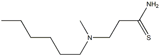 3-[hexyl(methyl)amino]propanethioamide,,结构式