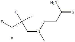 3-[methyl(2,2,3,3-tetrafluoropropyl)amino]propanethioamide,,结构式