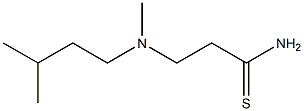 3-[methyl(3-methylbutyl)amino]propanethioamide Struktur