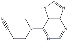 3-[methyl(7H-purin-6-yl)amino]propanenitrile