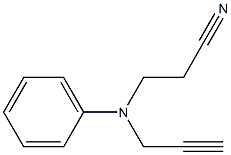 3-[phenyl(prop-2-ynyl)amino]propanenitrile Struktur