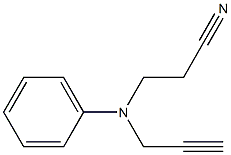 3-[phenyl(prop-2-ynyl)amino]propanenitrile Structure