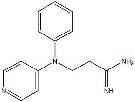 3-[phenyl(pyridin-4-yl)amino]propanimidamide Struktur