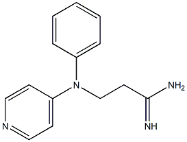 3-[phenyl(pyridin-4-yl)amino]propanimidamide,,结构式