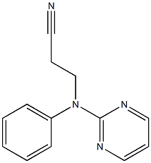 3-[phenyl(pyrimidin-2-yl)amino]propanenitrile Struktur
