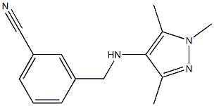 3-{[(1,3,5-trimethyl-1H-pyrazol-4-yl)amino]methyl}benzonitrile
