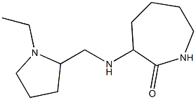3-{[(1-ethylpyrrolidin-2-yl)methyl]amino}azepan-2-one Struktur