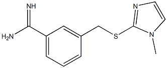 3-{[(1-methyl-1H-imidazol-2-yl)sulfanyl]methyl}benzene-1-carboximidamide,,结构式