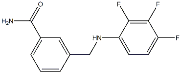 3-{[(2,3,4-trifluorophenyl)amino]methyl}benzamide 化学構造式