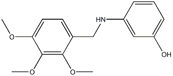 3-{[(2,3,4-trimethoxyphenyl)methyl]amino}phenol