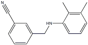 3-{[(2,3-dimethylphenyl)amino]methyl}benzonitrile,,结构式