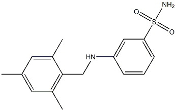 3-{[(2,4,6-trimethylphenyl)methyl]amino}benzene-1-sulfonamide