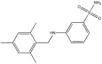 3-{[(2,4,6-trimethylphenyl)methyl]amino}benzene-1-sulfonamide|