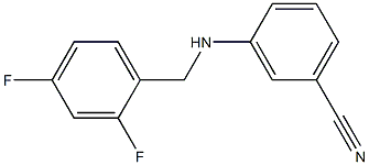 3-{[(2,4-difluorophenyl)methyl]amino}benzonitrile