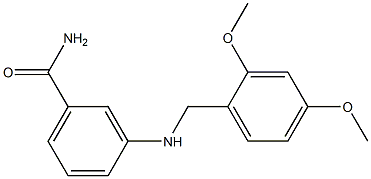 3-{[(2,4-dimethoxyphenyl)methyl]amino}benzamide