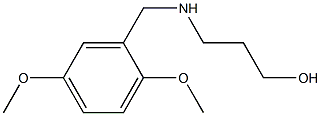 3-{[(2,5-dimethoxyphenyl)methyl]amino}propan-1-ol,,结构式