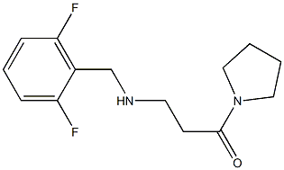 3-{[(2,6-difluorophenyl)methyl]amino}-1-(pyrrolidin-1-yl)propan-1-one Struktur