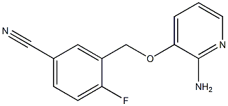 3-{[(2-aminopyridin-3-yl)oxy]methyl}-4-fluorobenzonitrile