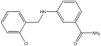 3-{[(2-chlorophenyl)methyl]amino}benzamide,,结构式