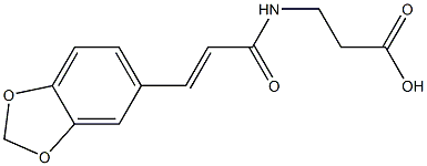 3-{[(2E)-3-(1,3-benzodioxol-5-yl)prop-2-enoyl]amino}propanoic acid|