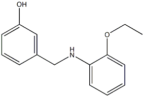 3-{[(2-ethoxyphenyl)amino]methyl}phenol 结构式