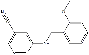 3-{[(2-ethoxyphenyl)methyl]amino}benzonitrile 化学構造式