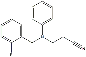 3-{[(2-fluorophenyl)methyl](phenyl)amino}propanenitrile