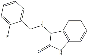 3-{[(2-fluorophenyl)methyl]amino}-2,3-dihydro-1H-indol-2-one,,结构式